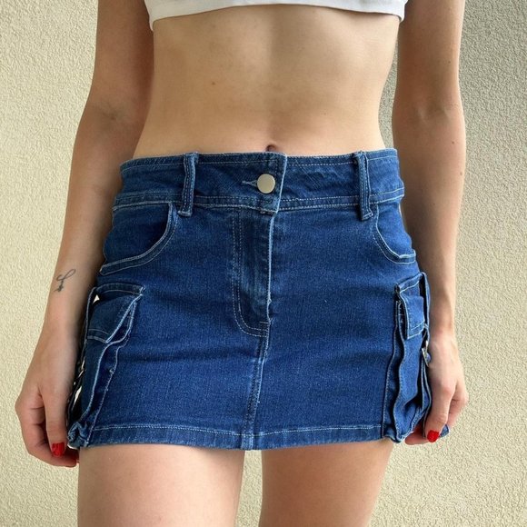 MACHINE CARGO MICRO MINI SKIRT - Picture 1 of 3